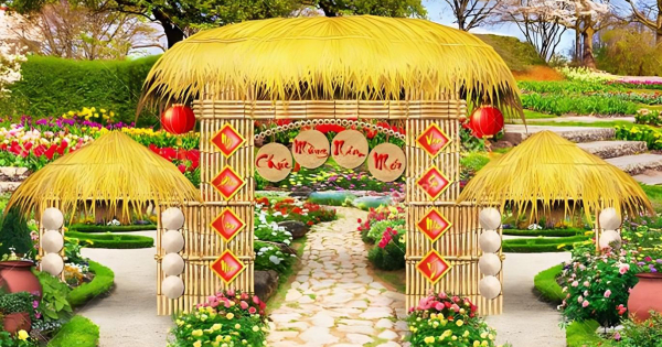 Tranh Trang Trí - Background tranh tiểu cảnh 03 - Phông Nền Chụp Ảnh Chủ Đề Tết 2025