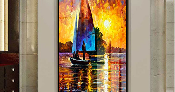 Tranh Treo Tường Sơn Dầu Phong Cảnh Hữu Tình 06