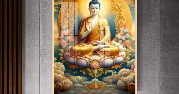 [TRANH PHẬT GIÁO] Tranh Treo Tường Phòng Thờ Phật A Di Đà