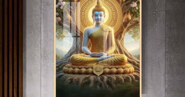 [TRANH PHẬT GIÁO] Tranh Treo Tường Phòng Thờ Phật Thích Ca Mâu Ni 02