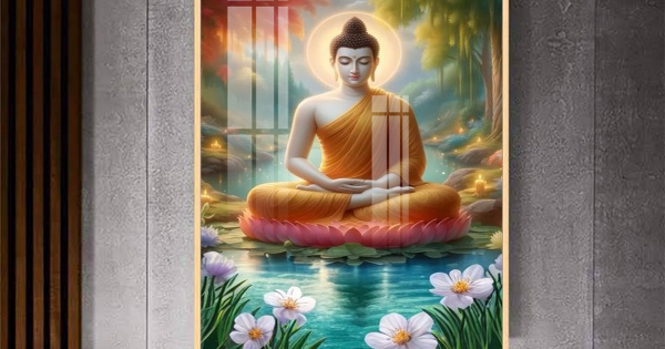 [TRANH PHẬT GIÁO] Tranh Treo Tường Phòng Thờ Phật A Di Đà 01