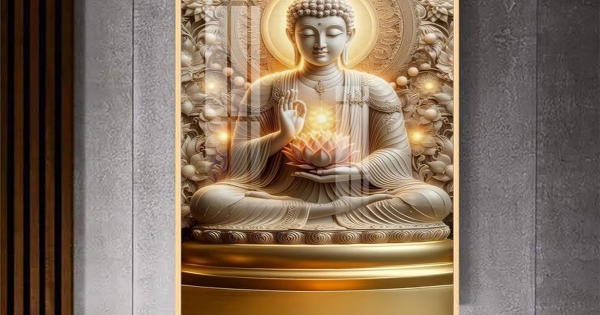 [TRANH PHẬT GIÁO] Tranh Treo Tường Phòng Thờ Phật A Di Đà 03