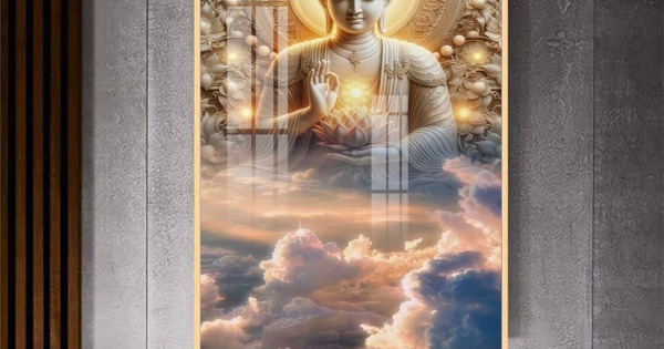 [TRANH PHẬT GIÁO] Tranh Treo Tường Phòng Thờ Phật A Di Đà 04