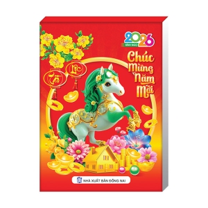 Lịch Bloc Rời 2026 (10.5 x 14.5 cm) - Bloc Trung Màu (4 Màu) - Tài Lộc - TVKV