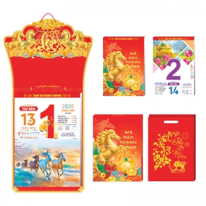 Lịch Bloc Siêu Cực Đại Đặc Biệt 2026 (38x54 cm) - Mã Đáo Thành Công - TVKV