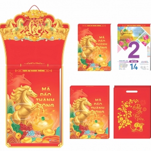 Lịch Bloc Siêu Cực Đại Đặc Biệt 2026 (38x54 cm) - Mã Đáo Thành Công - TVKV01