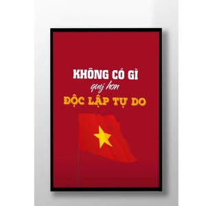 Tranh Treo Tường Mừng Đại Lễ 80 Năm Quốc Khánh 2/9 - Mẫu 04