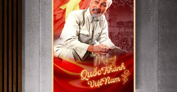 Tranh Treo Tường Mừng Đại Lễ 80 Năm Quốc Khánh 2/9 - Mẫu 09