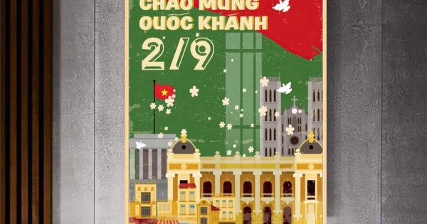 Tranh Treo Tường Mừng Đại Lễ 80 Năm Quốc Khánh 2/9 - Mẫu 10