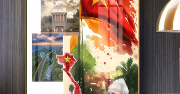 Tranh Treo Tường Mừng Đại Lễ 80 Năm Quốc Khánh 2/9 - Mẫu 14