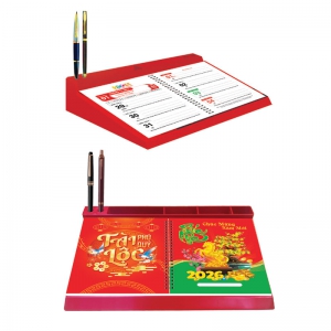 Lịch Để Bàn 53 Tuần Đế Nhựa Lò Xo Giữa 2026 (28 x 17 cm) - TVKV31