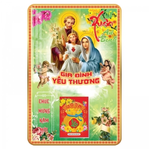 3 Mẫu Gia Đình Của Chúa - Lịch Treo Tường Laminate Tráng Gương 2026 (40x60 cm)