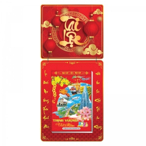 Lịch Bloc 2026 (20x30 cm) Siêu Đại - Chữ Tài Lộc Trọn Bộ Đầu Treo Laminate