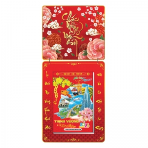 Lịch Bloc 2026 (20x30 cm) Siêu Đại - Chúc Mừng Năm Mới Trọn Bộ Đầu Treo Laminate