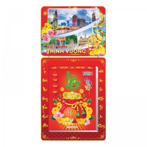 Lịch Bloc 2026 (30x40 cm) Siêu Cực Đại - Việt Nam Kỷ Nguyên Thịnh Vượng Trọn Bộ Đầu Treo Laminate