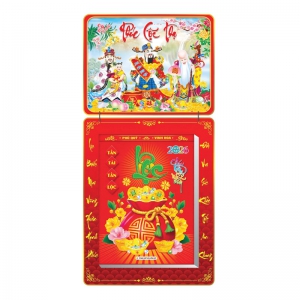 Lịch Bloc 2026 (30x40 cm) Siêu Cực Đại - Phúc Lộc Thọ Trọn Bộ Đầu Treo Laminate