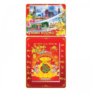 Lịch Bloc 2026 (25x35 cm) Cực Đại - Việt Nam Kỷ Nguyên Thịnh Vượng Trọn Bộ Đầu Treo Laminate