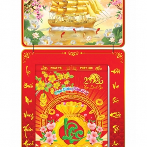 Trọn bộ Lịch Bloc Cực Đại 2027 25x35 cm Thuận Buồm Xu&ocirc;i Gi&oacute;