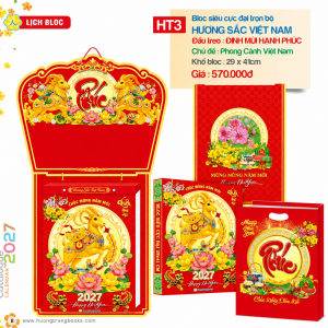 Trọn bộ v&agrave; quy c&aacute;ch Lịch Bloc Si&ecirc;u Cực Đại HT3 2027