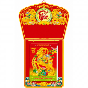 Lịch Bloc Si&ecirc;u Đại 2027 Đinh M&ugrave;i - Hồng Ph&uacute;c C&aacute;t Tường (20x30 cm) - Mẫu TVHT8