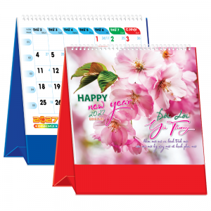 Lịch Để B&agrave;n 2027 (19x17 cm) - Đ&ocirc;i Lời Y&ecirc;u Thương - Mẫu TVKV219