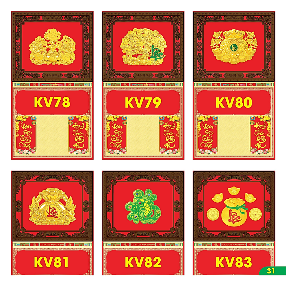 B&igrave;a Gấp 40x72cm Khung N&acirc;u D&aacute;n Chữ Nổi 3D 2027 (Gắn Bloc) - Mẫu TVKV78-83