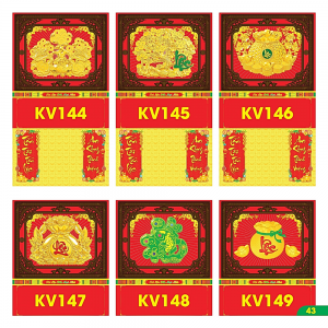 B&igrave;a Gấp 35x63cm Khung N&acirc;u D&aacute;n Chữ Nổi 3D 2027 (Gắn Bloc) - Mẫu TVKV144-149