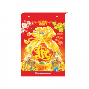 Bloc Đại (Bloc Rời) 2027 Đinh M&ugrave;i - Phong Thủy C&aacute;t Tường (14.5x20.5cm) - Mẫu TVKV07