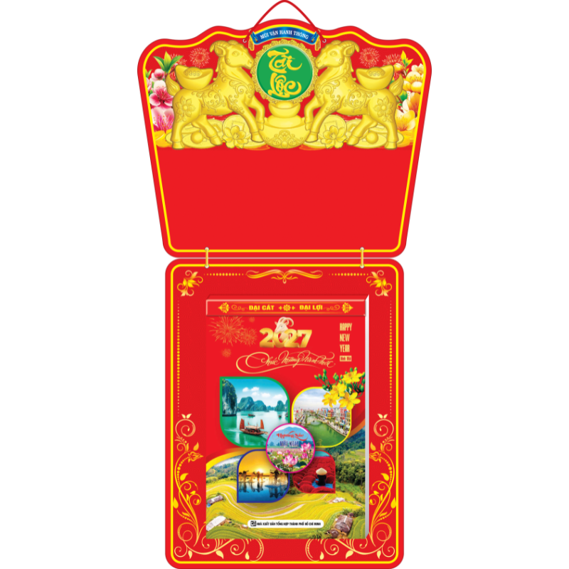 Lịch Bloc Si&ecirc;u Đại 2027 Đinh M&ugrave;i (20x30cm) - Mẫu TVKV05